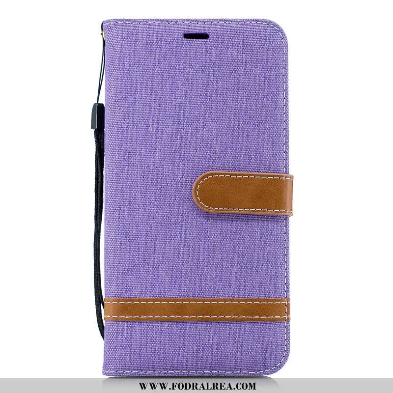 Skal Samsung Galaxy Note 9 Skydd Denim Stjärna, Fodral Samsung Galaxy Note 9 Läderfodral Röd Rosa