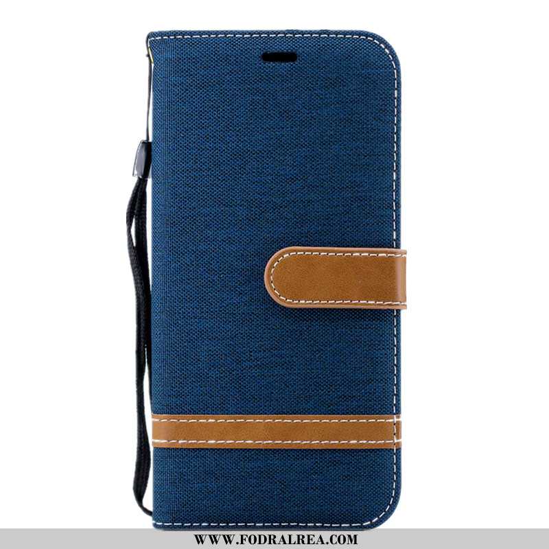 Skal Samsung Galaxy Note 9 Skydd Denim Stjärna, Fodral Samsung Galaxy Note 9 Läderfodral Röd Rosa