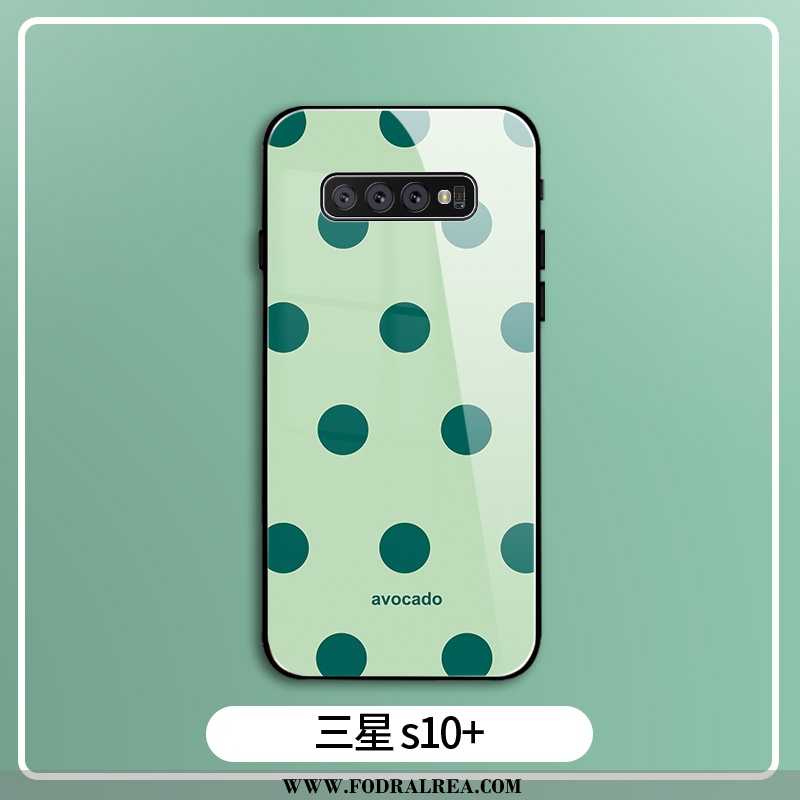 Skal Samsung Galaxy S10+ Mode Fallskydd Vind, Fodral Samsung Galaxy S10+ Silikon Spegel Lila