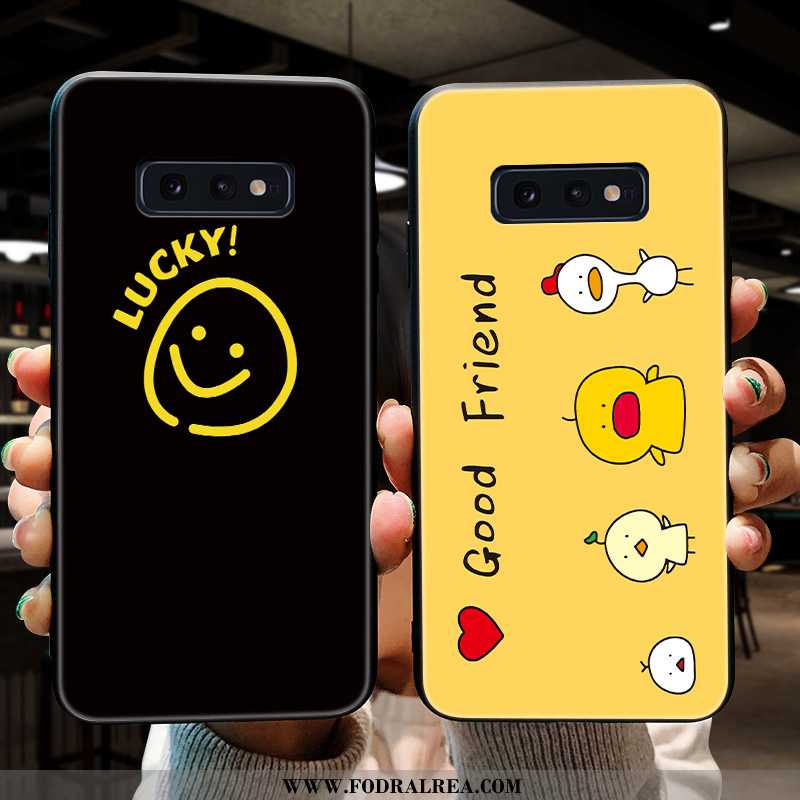 Skal Samsung Galaxy S10e Personlighet Trend Par, Fodral Samsung Galaxy S10e Kreativa Svart Svarta