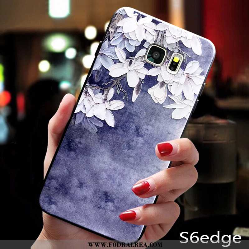 Skal Samsung Galaxy S6 Edge Personlighet Fodral Skal, Samsung Galaxy S6 Edge Kreativa Skydd Blå