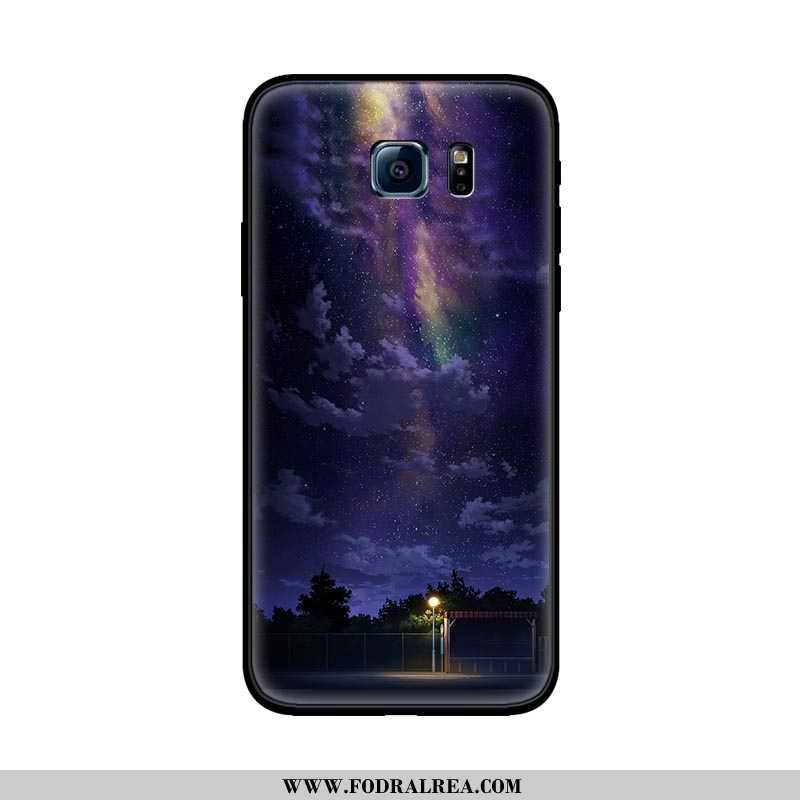 Skal Samsung Galaxy S6 Trend Par Mobil Telefon, Fodral Samsung Galaxy S6 Mjuk Purpur Lila