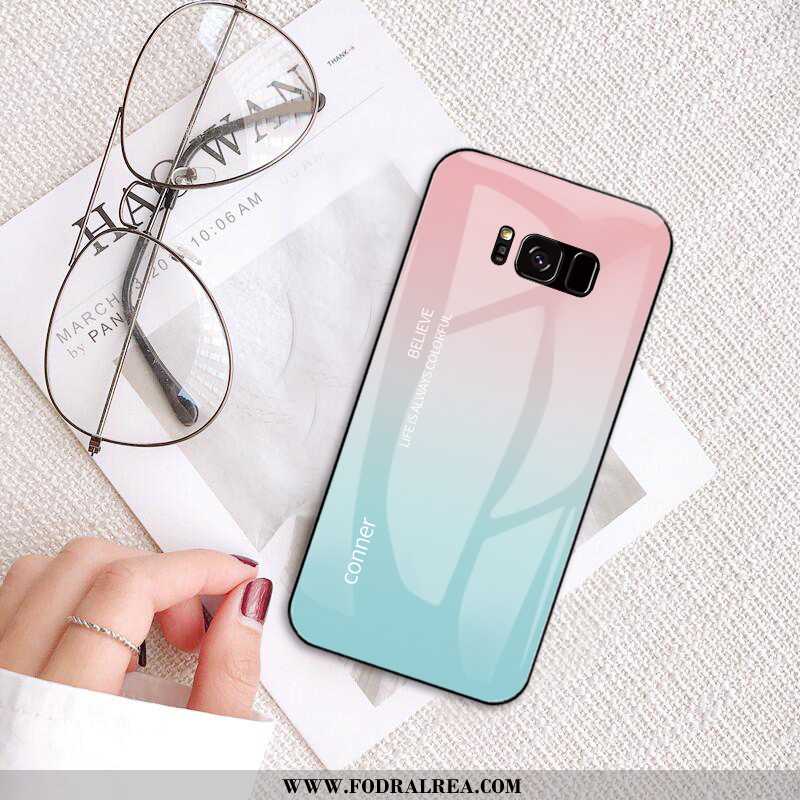 Skal Samsung Galaxy S8+ Skydd Personlighet Ljus, Fodral Samsung Galaxy S8+ Glas Stjärna Lila