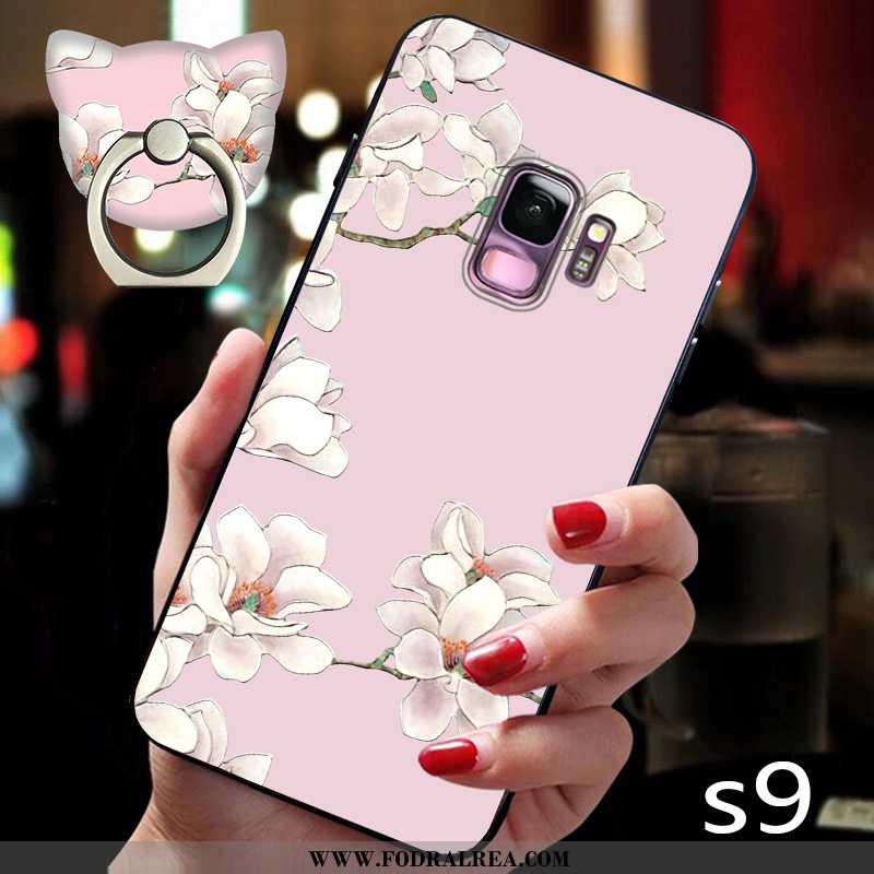 Skal Samsung Galaxy S9 Kreativa Mjuk Silikon, Fodral Samsung Galaxy S9 Trend Fallskydd Rosa