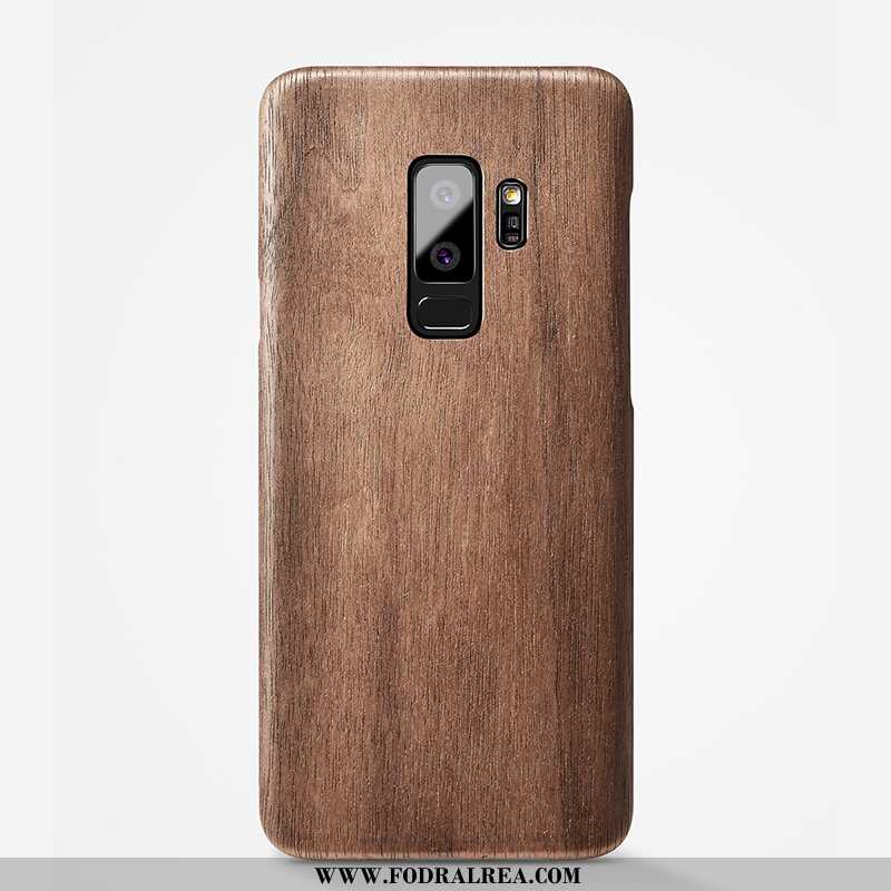 Skal Samsung Galaxy S9+ Personlighet Stjärna Tunn, Fodral Samsung Galaxy S9+ Wood Enkel Brun