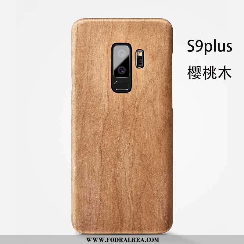 Skal Samsung Galaxy S9+ Personlighet Stjärna Tunn, Fodral Samsung Galaxy S9+ Wood Enkel Brun