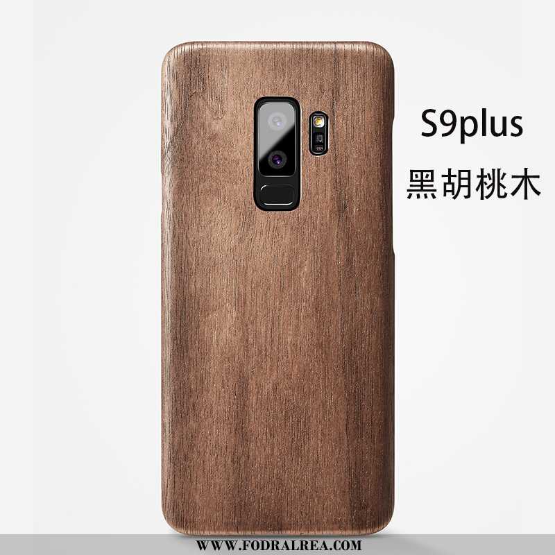 Skal Samsung Galaxy S9+ Personlighet Stjärna Tunn, Fodral Samsung Galaxy S9+ Wood Enkel Brun