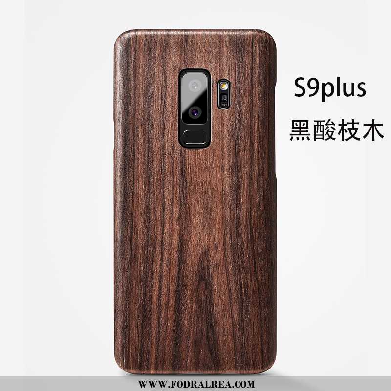 Skal Samsung Galaxy S9+ Personlighet Stjärna Tunn, Fodral Samsung Galaxy S9+ Wood Enkel Brun