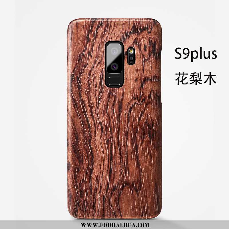 Skal Samsung Galaxy S9+ Personlighet Stjärna Tunn, Fodral Samsung Galaxy S9+ Wood Enkel Brun