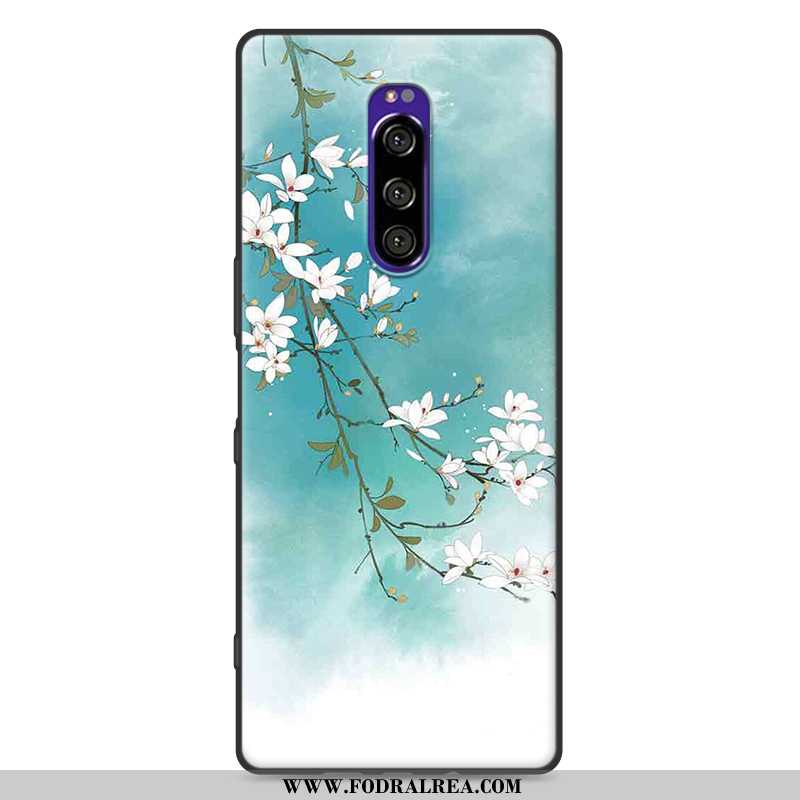 Skal Sony Xperia 1 Silikon Mobil Telefon Kreativa, Fodral Sony Xperia 1 Skydd Vind Rosa