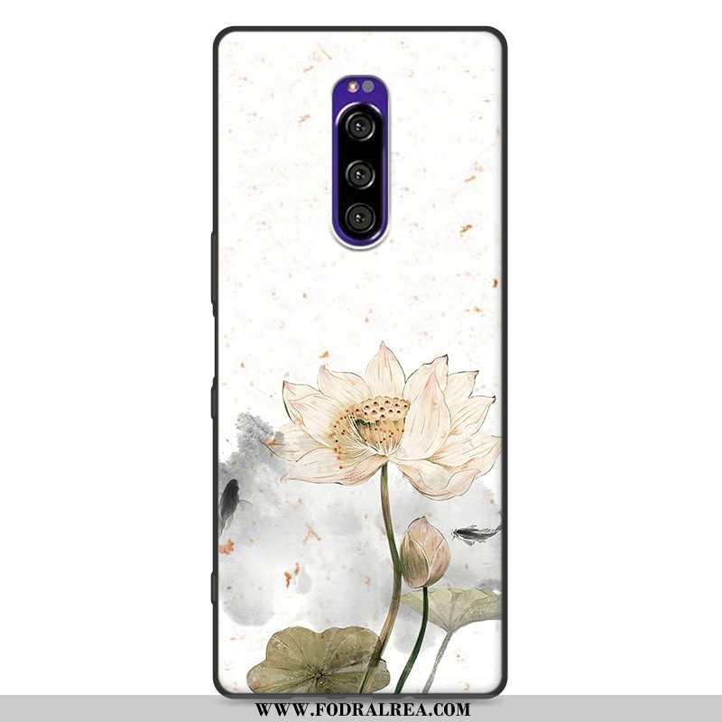 Skal Sony Xperia 1 Silikon Mobil Telefon Kreativa, Fodral Sony Xperia 1 Skydd Vind Rosa