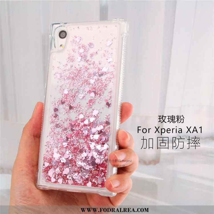 Skal Sony Xperia Xa1 Kreativa Fodral Mobil Telefon, Sony Xperia Xa1 Transparent Hängsmycken Rosa