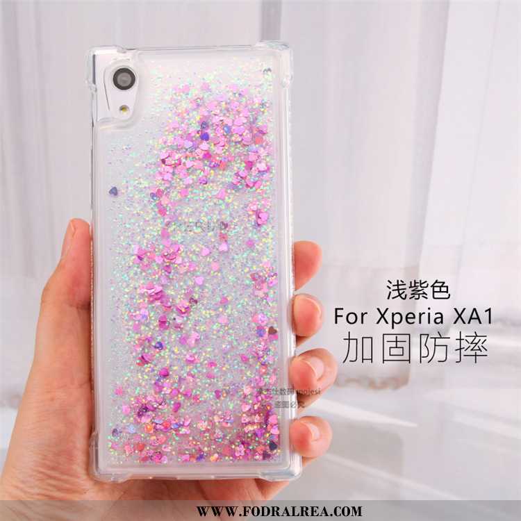 Skal Sony Xperia Xa1 Kreativa Fodral Mobil Telefon, Sony Xperia Xa1 Transparent Hängsmycken Rosa