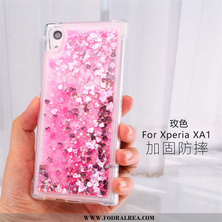 Skal Sony Xperia Xa1 Kreativa Fodral Mobil Telefon, Sony Xperia Xa1 Transparent Hängsmycken Rosa