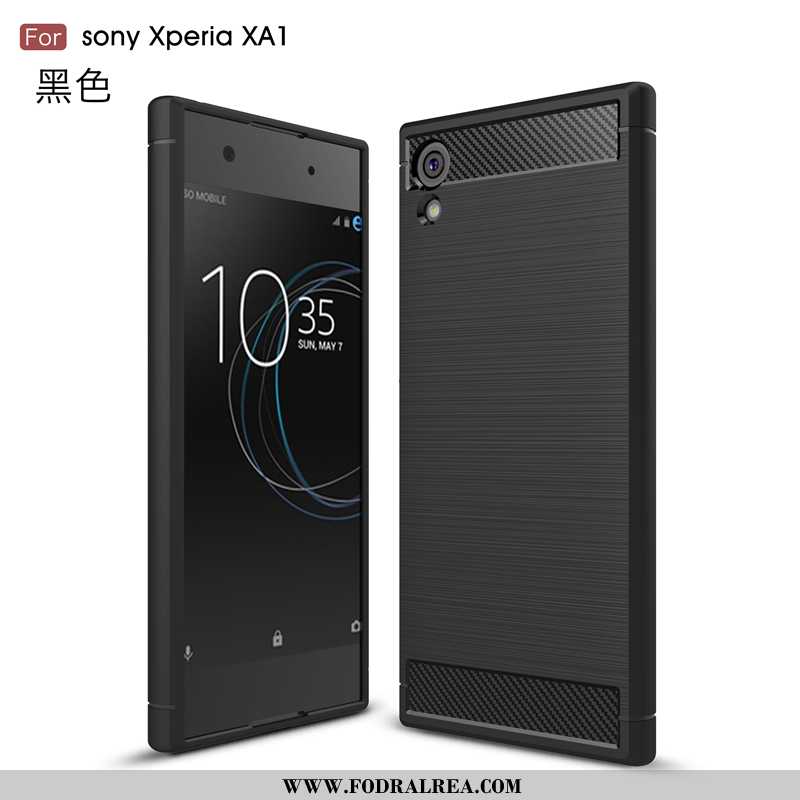 Skal Sony Xperia Xa1 Mjuk Personlighet Fallskydd, Fodral Sony Xperia Xa1 Silikon Business Svarta