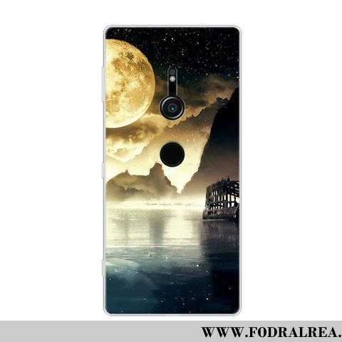 Skal Sony Xperia Xz2 Mjuk All Inclusive Fodral, Fodral Sony Xperia Xz2 Skydd Målade Svarta