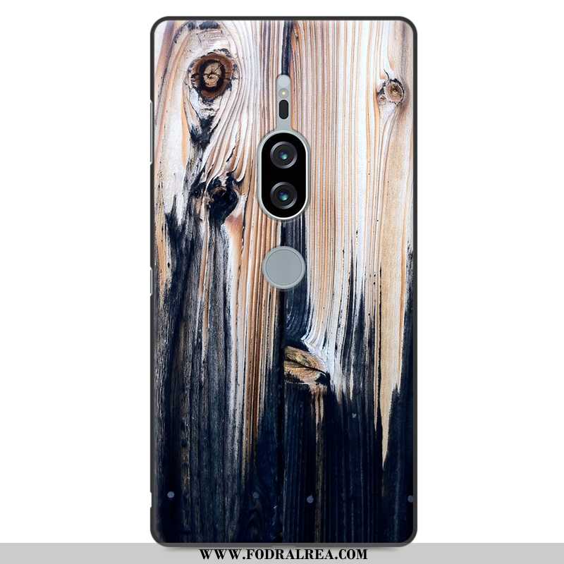 Skal Sony Xperia Xz2 Premium Personlighet Wood Grå, Fodral Sony Xperia Xz2 Premium Mönster Skydd Grå