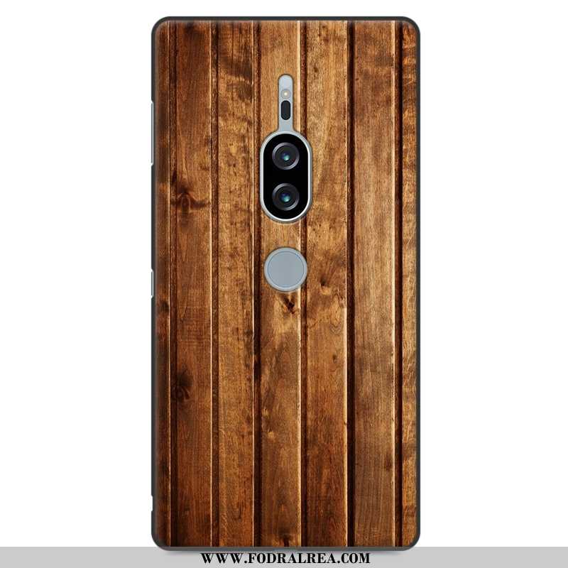 Skal Sony Xperia Xz2 Premium Personlighet Wood Grå, Fodral Sony Xperia Xz2 Premium Mönster Skydd Grå