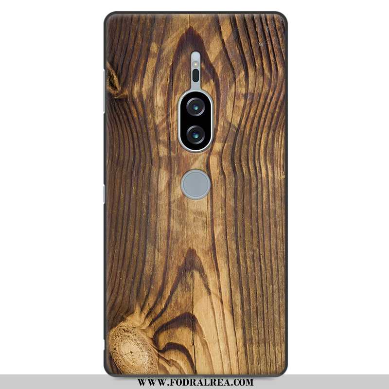 Skal Sony Xperia Xz2 Premium Personlighet Wood Grå, Fodral Sony Xperia Xz2 Premium Mönster Skydd Grå