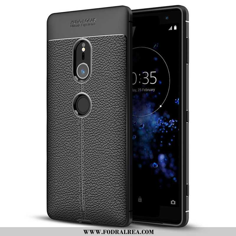 Skal Sony Xperia Xz2 Silikon Svart Mjuk, Fodral Sony Xperia Xz2 Skydd Svarta