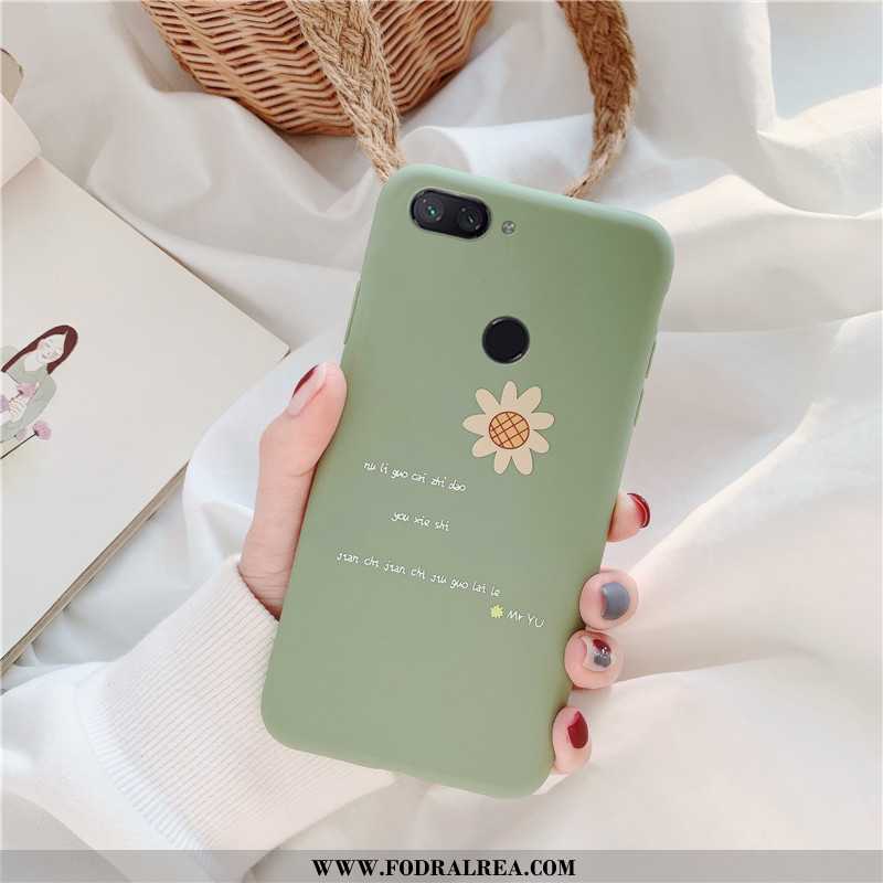 Skal Xiaomi Mi 8 Lite Mjuk Skydd Nubuck, Fodral Xiaomi Mi 8 Lite Silikon Turkos