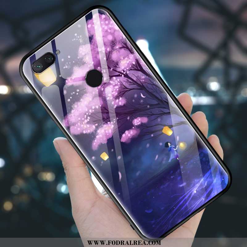 Skal Xiaomi Mi 8 Lite Nubuck All Inclusive Enkel, Fodral Xiaomi Mi 8 Lite Trend Lila