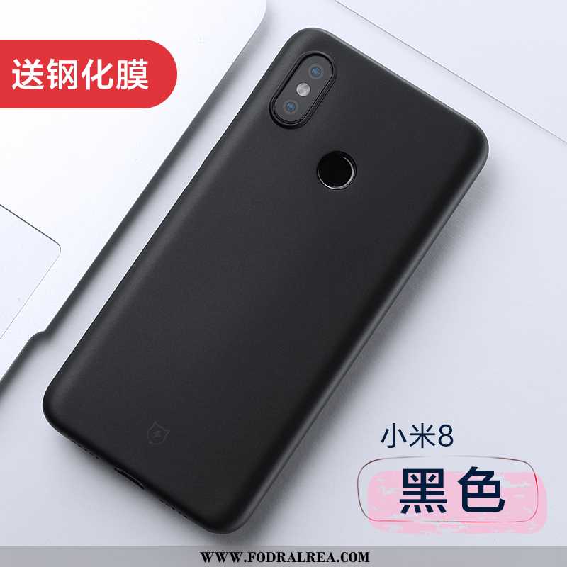 Skal Xiaomi Mi 8 Nubuck Super Kreativa, Fodral Xiaomi Mi 8 Personlighet Skydd Svarta