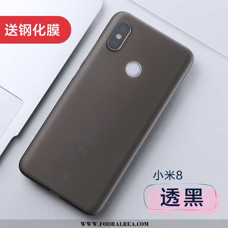 Skal Xiaomi Mi 8 Nubuck Super Kreativa, Fodral Xiaomi Mi 8 Personlighet Skydd Svarta