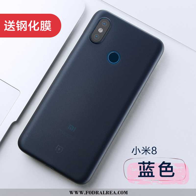 Skal Xiaomi Mi 8 Nubuck Super Kreativa, Fodral Xiaomi Mi 8 Personlighet Skydd Svarta