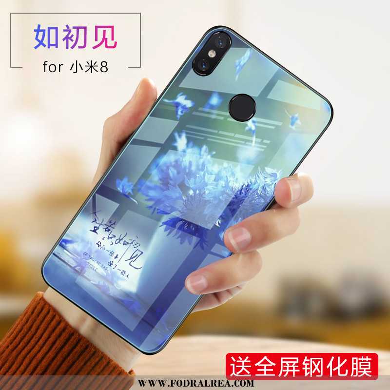 Skal Xiaomi Mi 8 Skydd Trend Fodral, Fodral Xiaomi Mi 8 Glas Lila