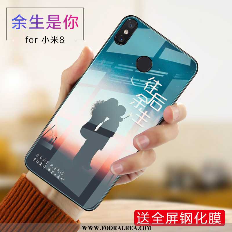 Skal Xiaomi Mi 8 Skydd Trend Fodral, Fodral Xiaomi Mi 8 Glas Lila