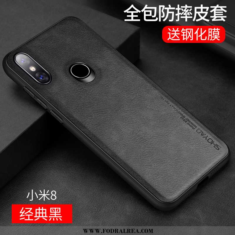 Skal Xiaomi Mi 8 Transparent Kreativa Svart, Fodral Xiaomi Mi 8 Personlighet Svarta