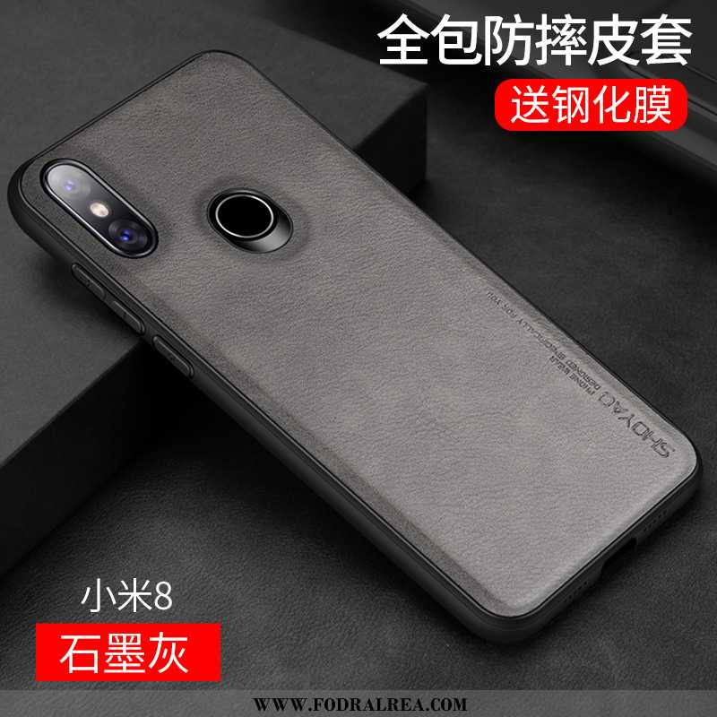 Skal Xiaomi Mi 8 Transparent Kreativa Svart, Fodral Xiaomi Mi 8 Personlighet Svarta