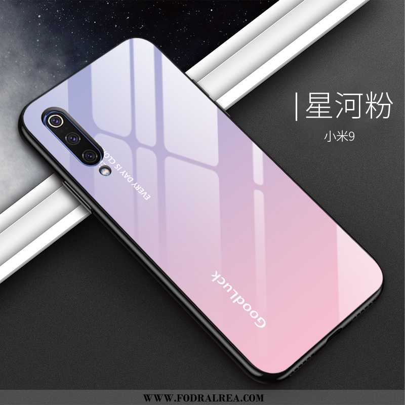 Skal Xiaomi Mi 9 Glas Fallskydd Mobil Telefon, Fodral Xiaomi Mi 9 Mode Trend Vita