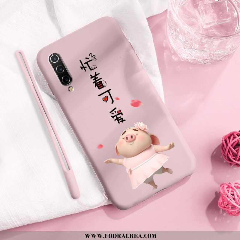 Skal Xiaomi Mi 9 Lite Kreativa Skydd Fallskydd, Fodral Xiaomi Mi 9 Lite Tecknat Silikon Gul