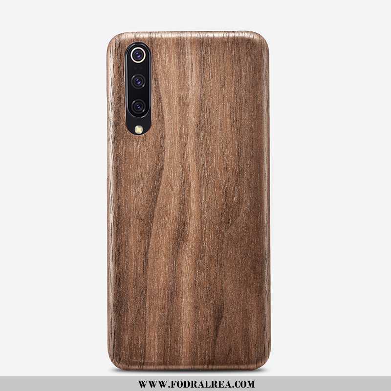 Skal Xiaomi Mi 9 Lite Mönster Ungdom Fodral, Fodral Xiaomi Mi 9 Lite Wood Ring Bruna