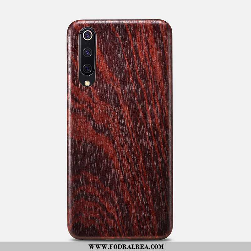 Skal Xiaomi Mi 9 Lite Mönster Ungdom Fodral, Fodral Xiaomi Mi 9 Lite Wood Ring Bruna