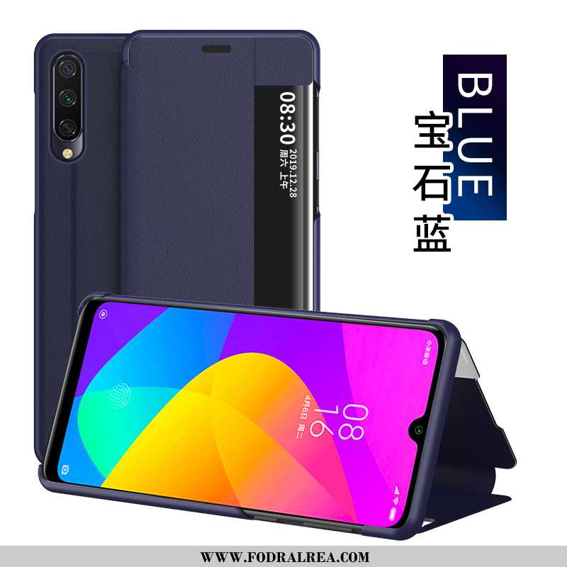 Skal Xiaomi Mi 9 Lite Skydd Fallskydd Täcka, Fodral Xiaomi Mi 9 Lite Läderfodral All Inclusive Röd