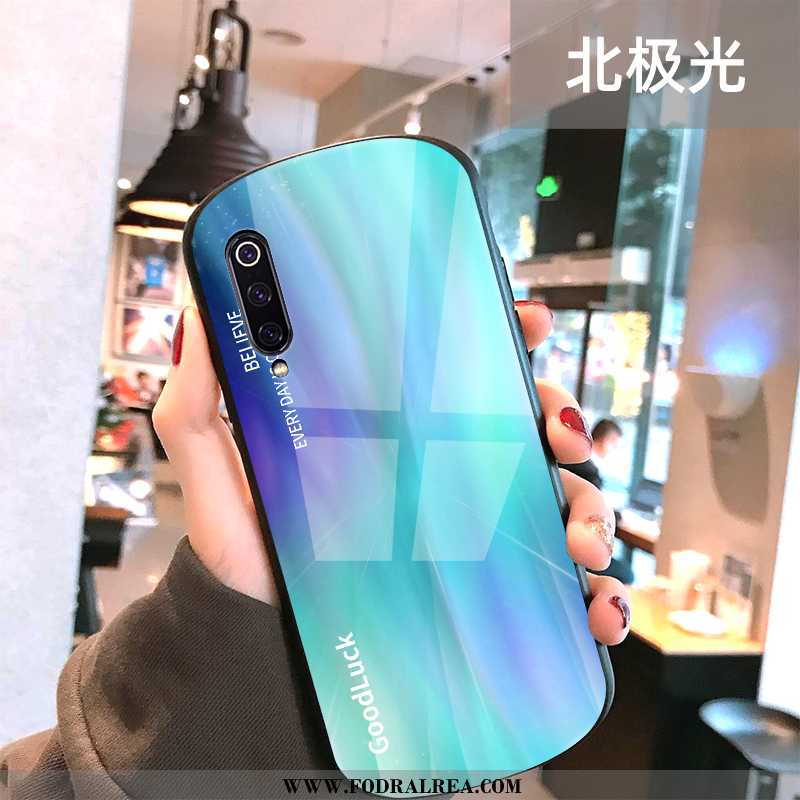 Skal Xiaomi Mi 9 Mode All Inclusive Glas, Fodral Xiaomi Mi 9 Personlighet Mobil Telefon Blå