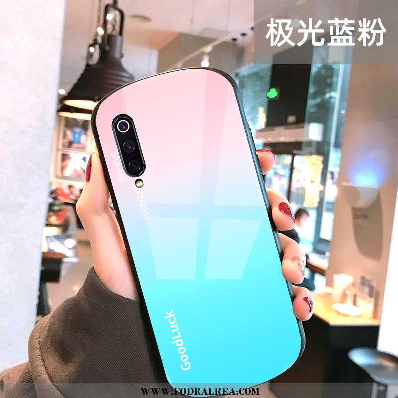 Skal Xiaomi Mi 9 Mode All Inclusive Glas, Fodral Xiaomi Mi 9 Personlighet Mobil Telefon Blå