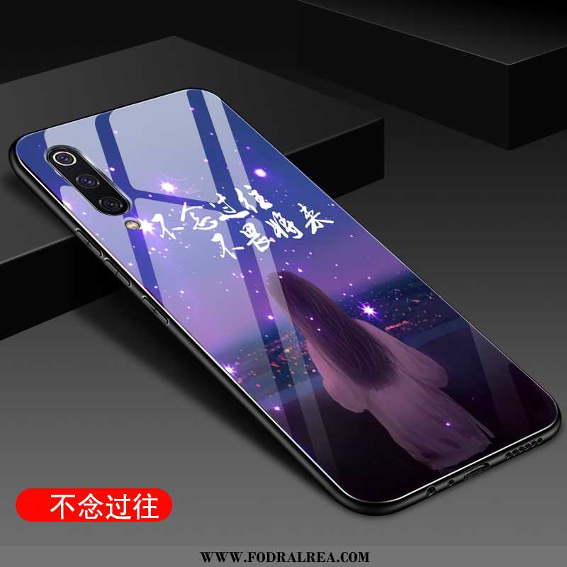 Skal Xiaomi Mi 9 Se Glas Spegel All Inclusive, Fodral Xiaomi Mi 9 Se Nubuck Lila