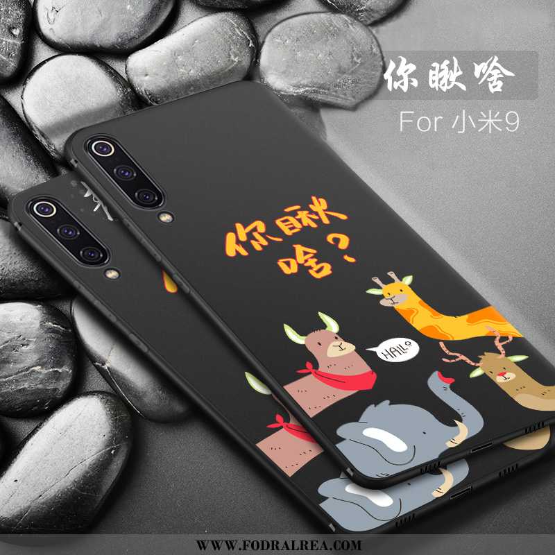 Skal Xiaomi Mi 9 Tunn Fallskydd Skal, Fodral Xiaomi Mi 9 Mjuk All Inclusive Svarta