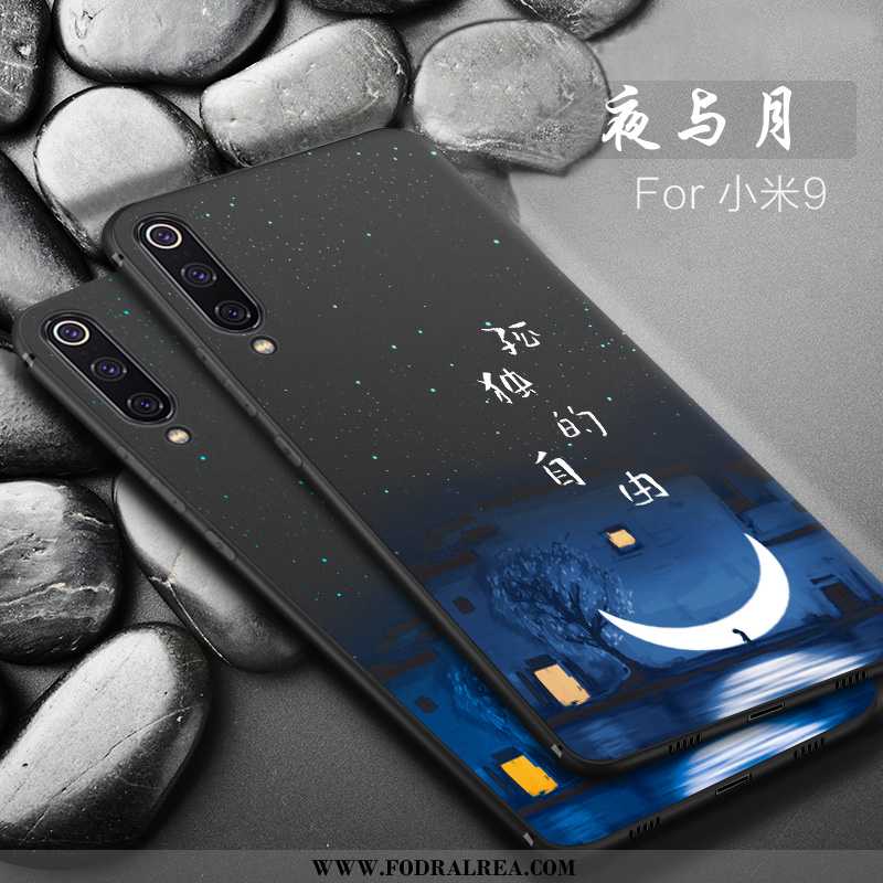 Skal Xiaomi Mi 9 Tunn Fallskydd Skal, Fodral Xiaomi Mi 9 Mjuk All Inclusive Svarta