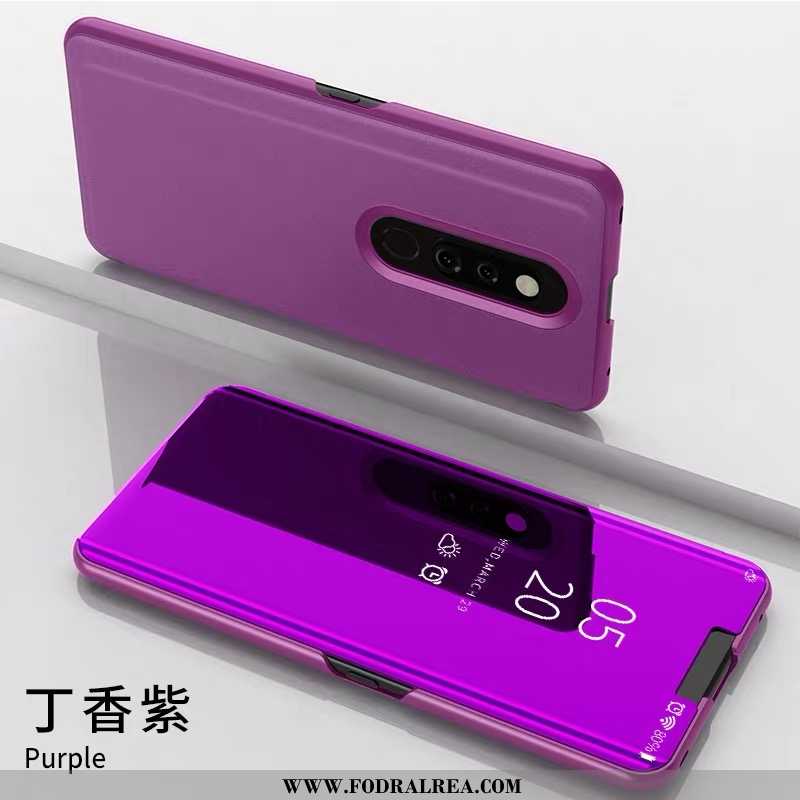 Skal Xiaomi Mi 9t Läderfodral Fallskydd Mobil Telefon, Fodral Xiaomi Mi 9t Trend Spegel Rosa