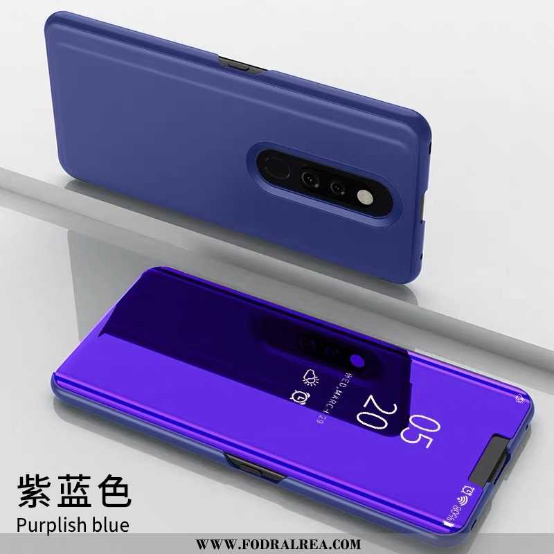 Skal Xiaomi Mi 9t Läderfodral Fallskydd Mobil Telefon, Fodral Xiaomi Mi 9t Trend Spegel Rosa