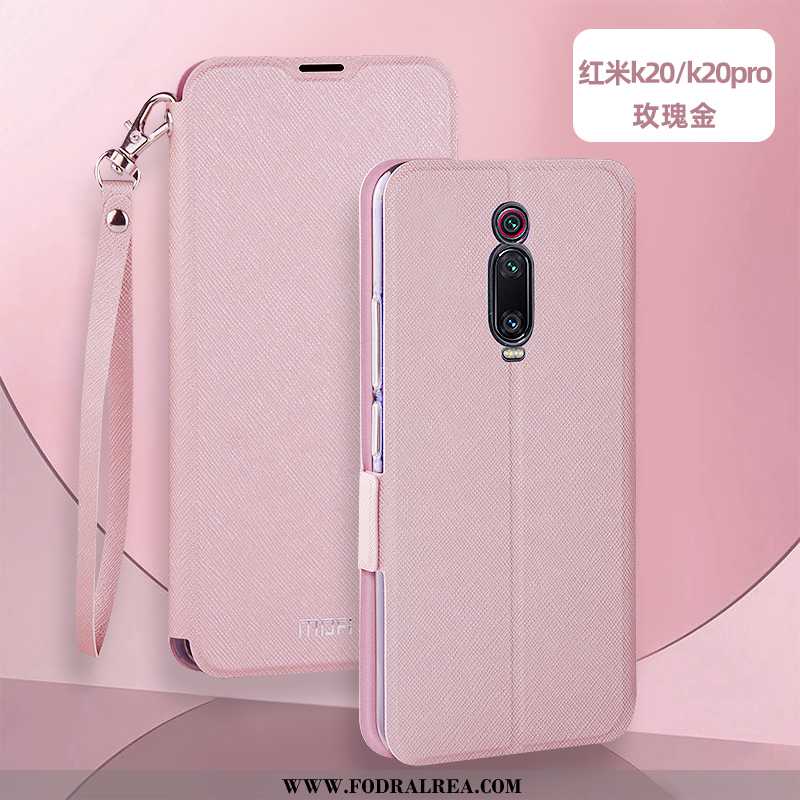 Skal Xiaomi Mi 9t Skydd All Inclusive Silikon, Fodral Xiaomi Mi 9t Läderfodral Mobil Telefon Rosa