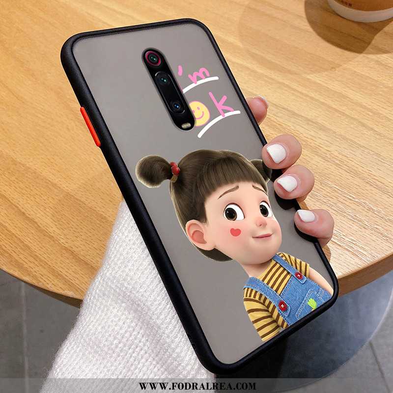 Skal Xiaomi Mi 9t Tecknat Kreativa Mobil Telefon, Fodral Xiaomi Mi 9t Trend Hjärta Svarta