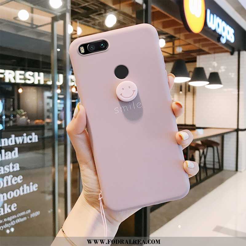 Skal Xiaomi Mi A1 Vacker Smiley Skydd, Fodral Xiaomi Mi A1 Trend Tunn Rosa