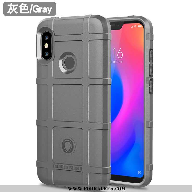 Skal Xiaomi Mi A2 Lite Trend Glidskydds Personlighet, Fodral Xiaomi Mi A2 Lite Mjuk Skydd Bruna