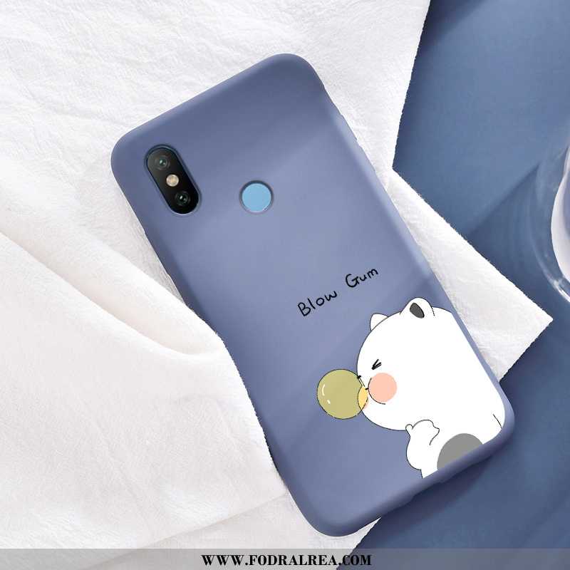 Skal Xiaomi Mi A2 Personlighet Liten Enkel, Fodral Xiaomi Mi A2 Kreativa Mjuk Blå